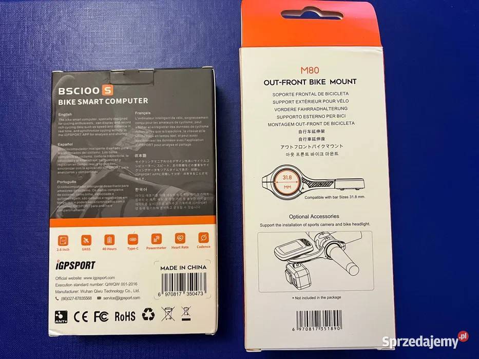 Zestaw licznik rowerowy IGPSPORT BSC100S plus