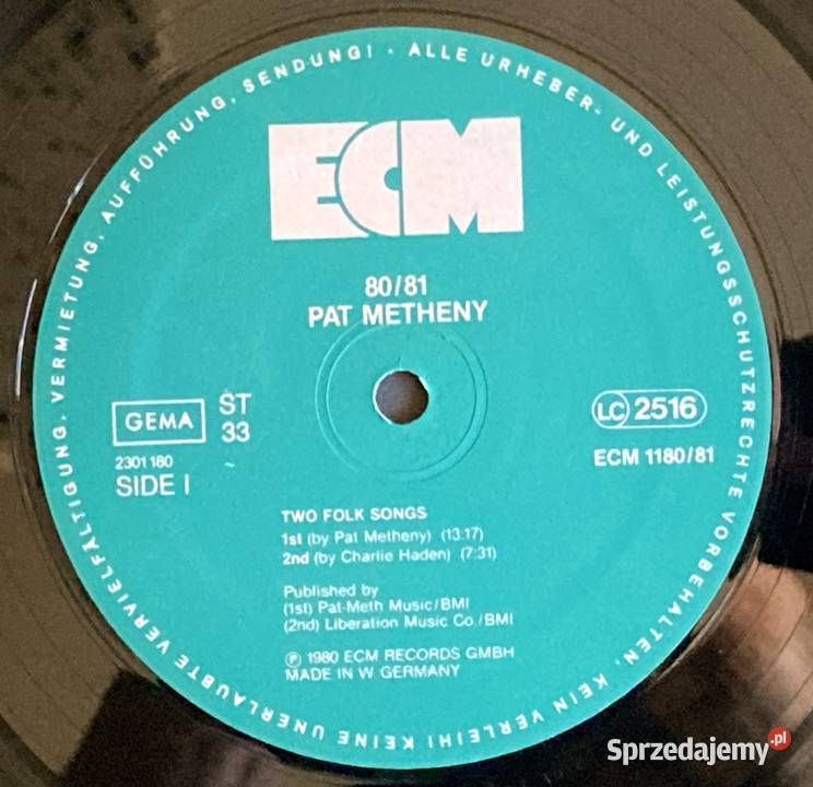 Pat Metheny 80 81 Płyty i kasety Szczecin