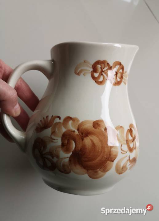 Dzbanek fajans Włocławek PRL vintage kujawsko-pomorskie