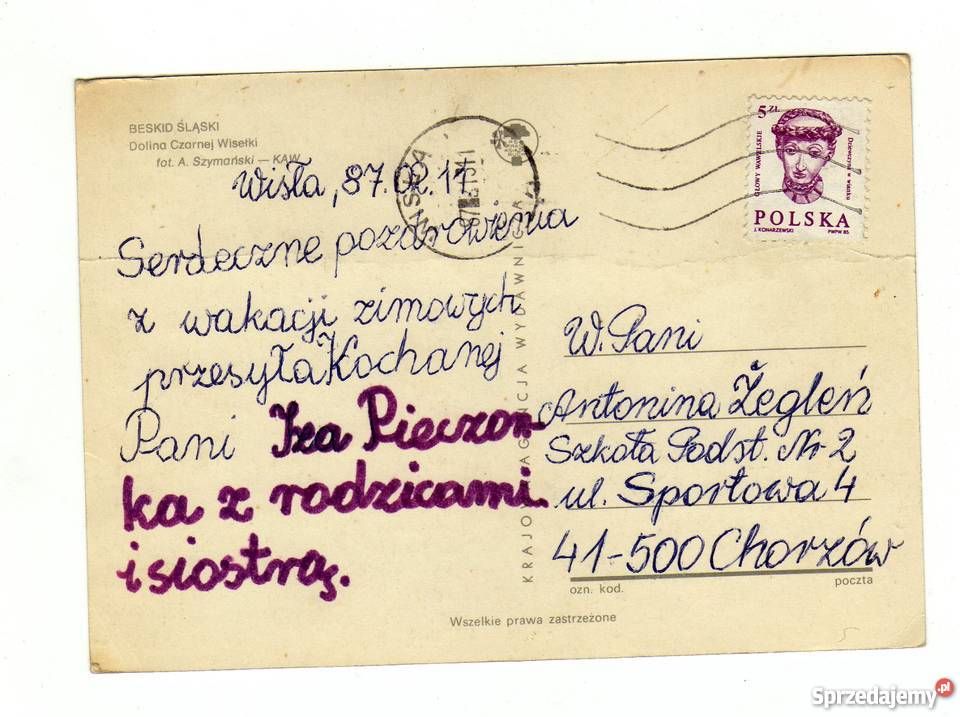 BESKID ŚLĄSKI DOLINA CZARNEJ WISEŁKI POCZTÓWKA Krynki