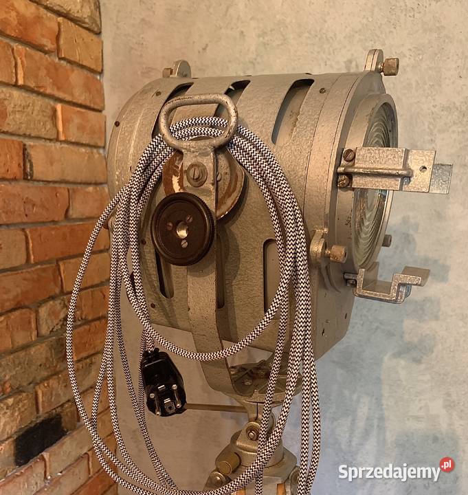 Lampa loft Vintage teatralno filmowa PRL Poznań