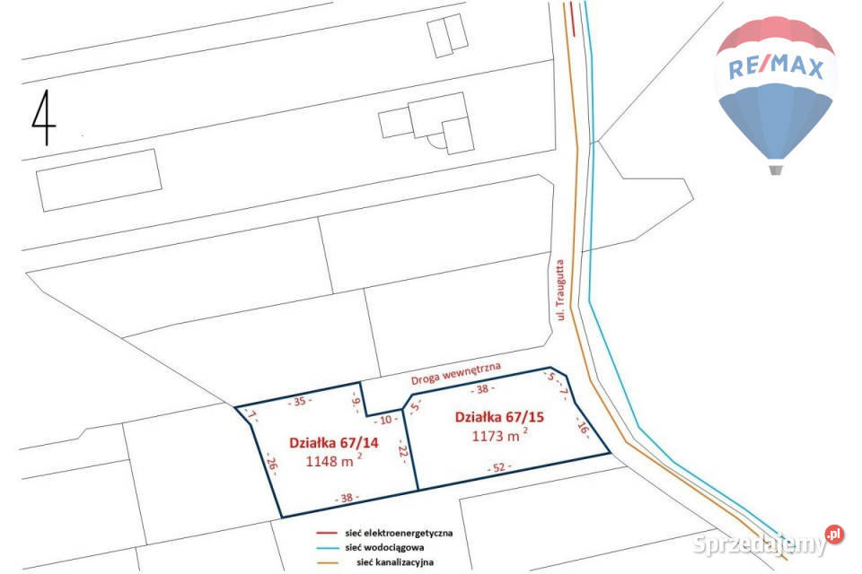Działka budowlana 1148 m z warunkami zabudowy