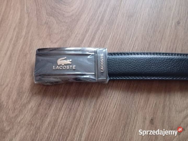 Pasek automatyczny męski Lacoste regulowana czarny Białystok