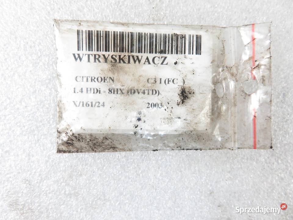 WTRYSKIWACZ CITROEN C3 I 14 HDi 9649574480