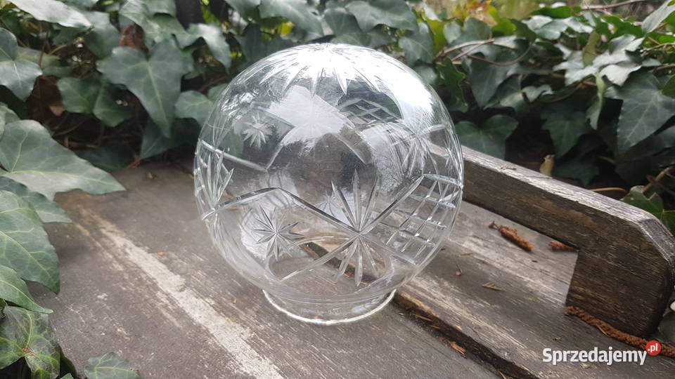 Stary kryształowy klosz do lampy Myszków