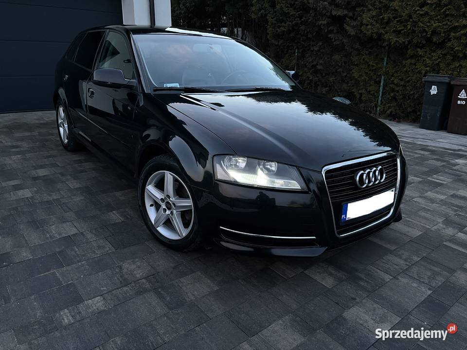 Audi A3 Sportback Audi A3 2010r Skóry Czarna Alu Toruń