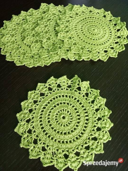 Szydełkowe serwetki łódzkie Drzewica