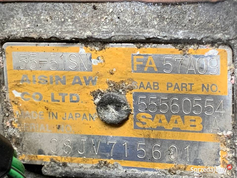 SKRZYNIA BIEGÓW SAAB 45174 55560554 23 210 9809 osobowe Skrzyni biegów Motoryzacja sprzedam