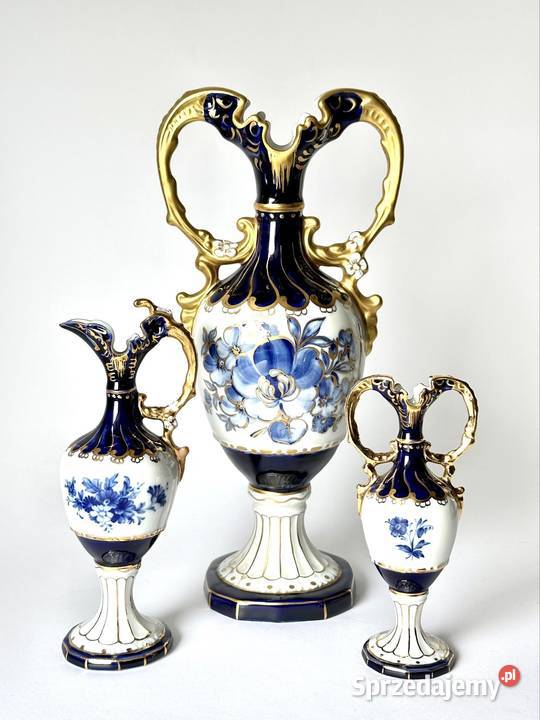 3 wazony Royal Dux Warszawa