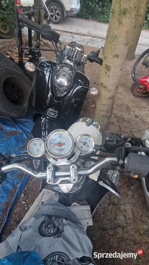 Chinski skuter Retro 50 4t dwie sztuki 1200km Kiełczówek sprzedam