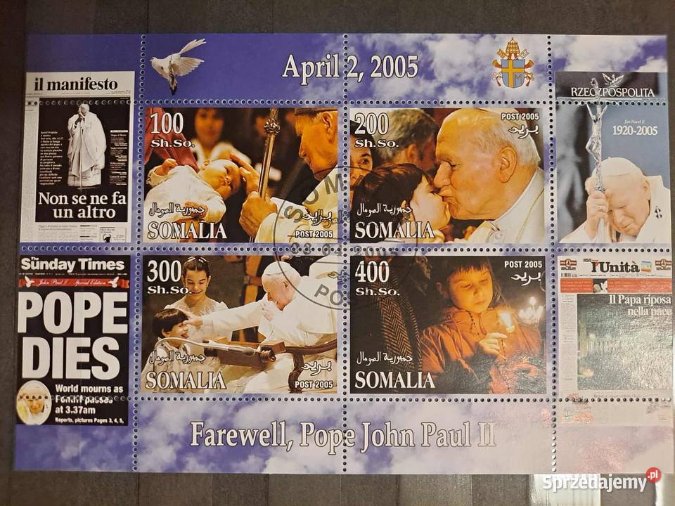 Jan Paweł II znaczki Filatelistyka Kraków