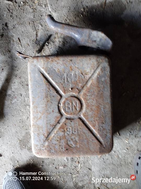 Kanister metalowy 10 lit prl syrena żuk Warszawa Żabin