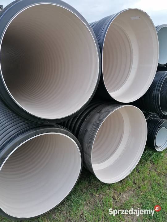 Rura DWUPŁASZCZOWA FI 600 karbowana PP dolnośląskie Wrocław