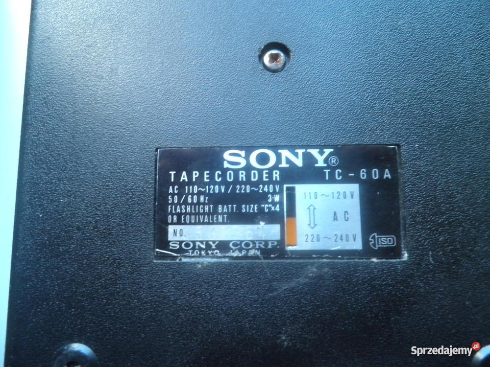 Magnetofon reporterski Sony