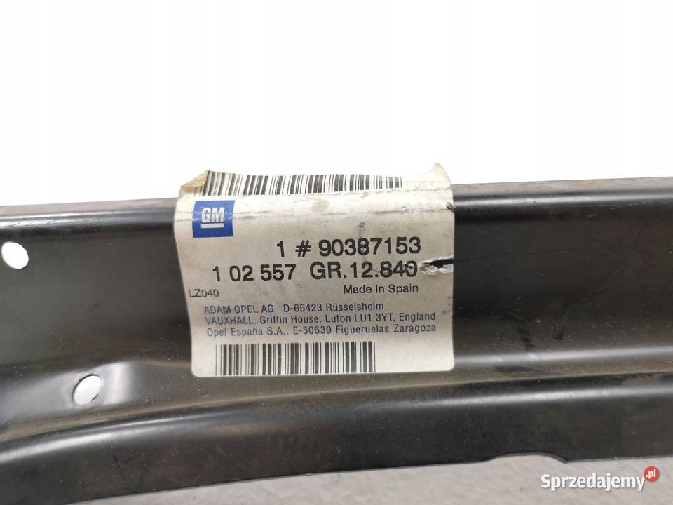 SŁUPEK A LEWY CZĘŚĆ WEWNĘTRZNA OPEL CORSA B 93