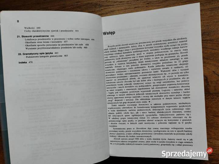 Rosyjsko Polski słownik tematyczny R Adamowicz A Kraków