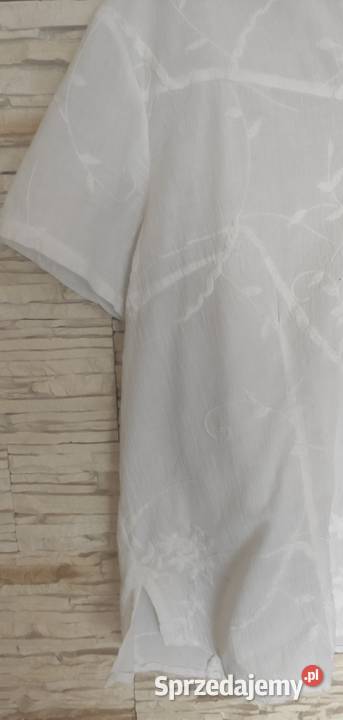 Biała bluzeczka z białym haftem Inny wzór Gdańsk