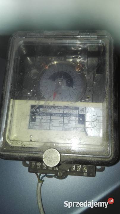 Stary licznik prądowy Lubasz