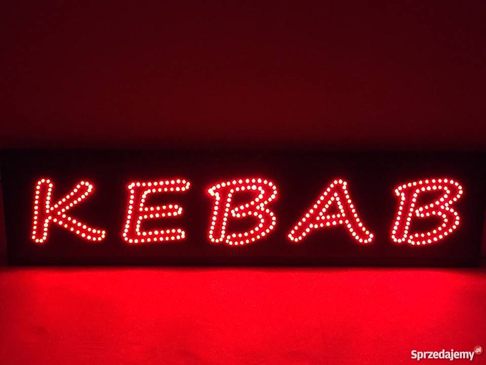 LED reklama KEBAB szyld 120 zewnętrzna NOWA mazowieckie Pomiechówek