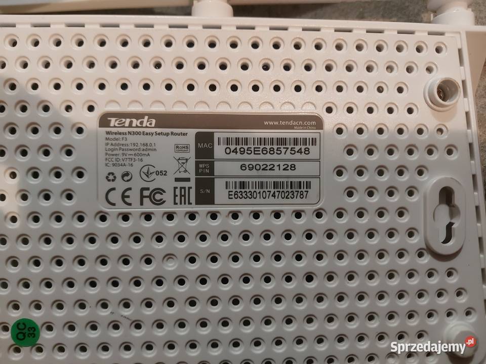 Router TLMR3420 Tenda F3 Wireless N300 Tp-Link