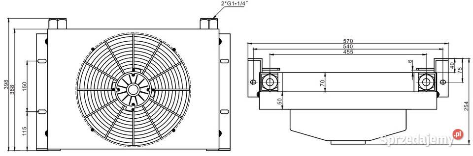 Chłodnica Oleju HYDRAULICZNEGO 250 lmin DC 24V nieuszkodzony Solec Kujawski sprzedam
