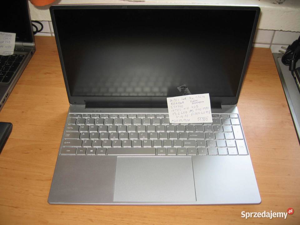 Nowy laptop slim bialy srebrny pods klaw matryca śląskie