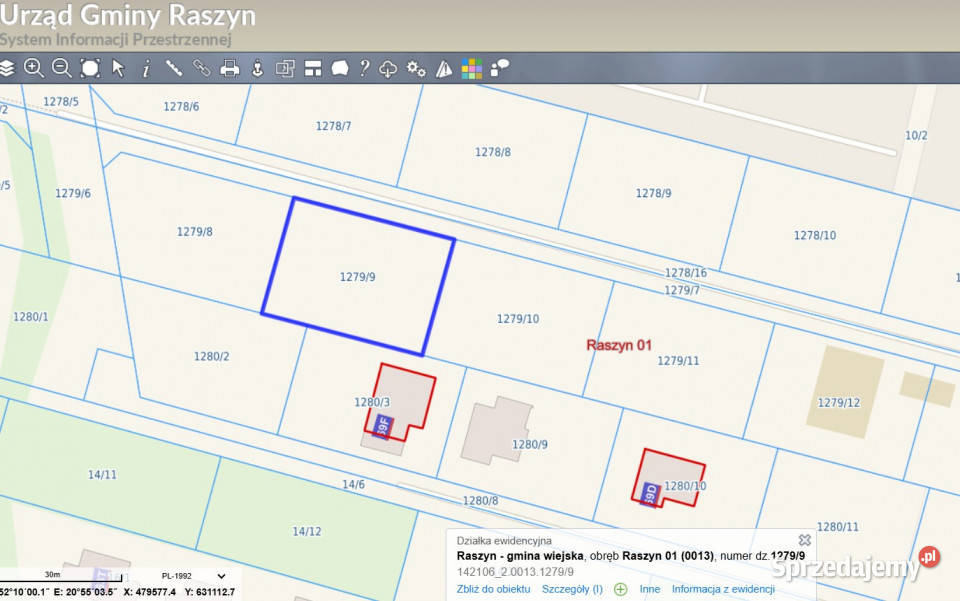 Działka 1000 m w Raszynie Raszyn
