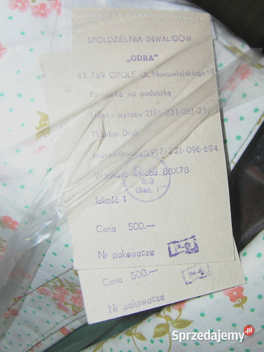 pościel z PRL zestaw NIEUŻYWANAD Bartków