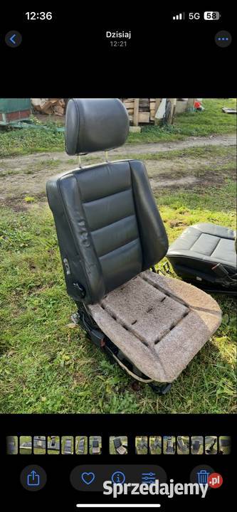 fotele przód mercedes w124 skóra Wyposażenie wnętrza