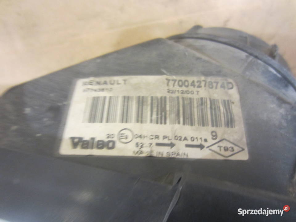 Lampa lewa przód przednia Renault Megane 1 Oświetlenie Szczecin