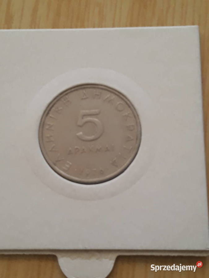 5 Drachm Grecja 1976 i 1990 r Konin