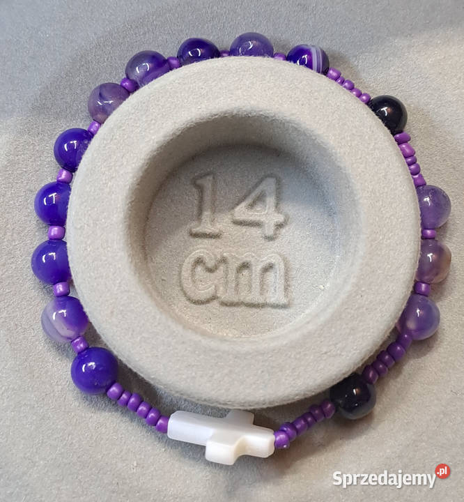 Bransoletka różaniec dziesiątka różańca z agatu Warszawa sprzedam