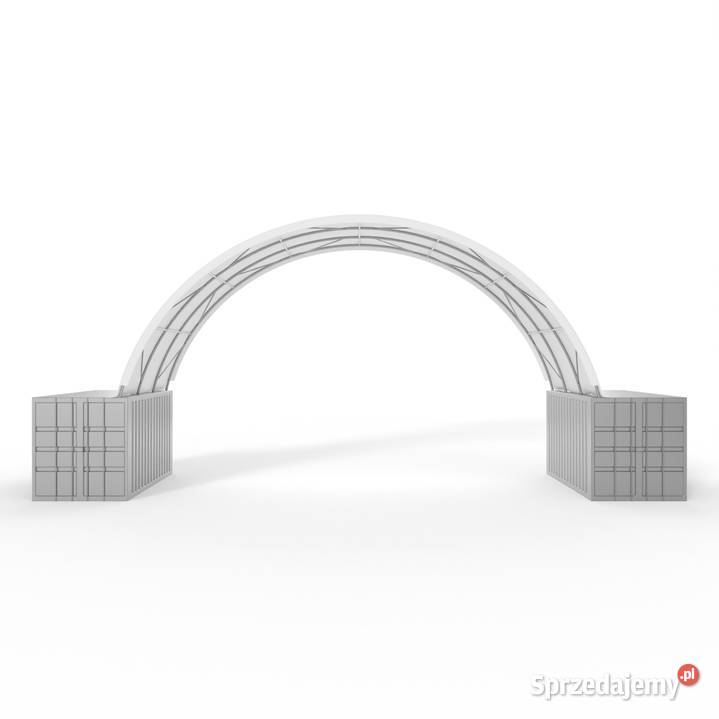 Zadaszenie kontenerowe 10x6m PVC 900gm2 Wrocław