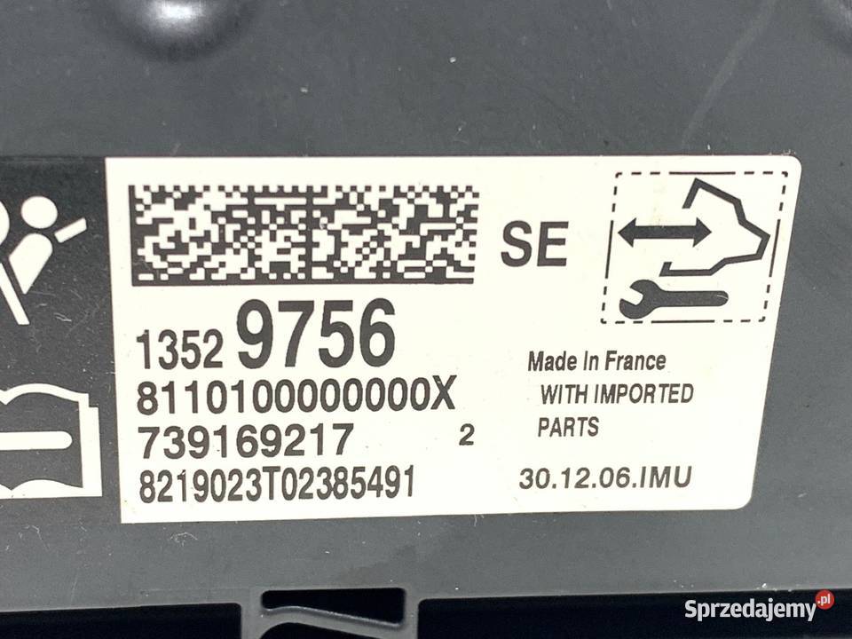 SENSOR AIRBAG OPEL ASTRA K 13529756 CZUJNIK sprzedam