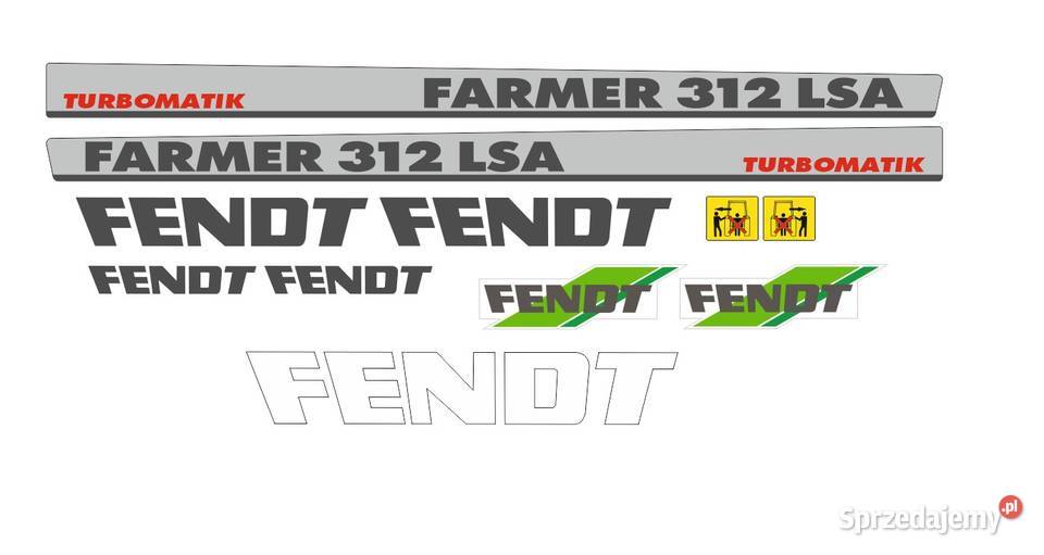 Naklejki Fendt Farmer 312 lsa i inne modele sprzedam