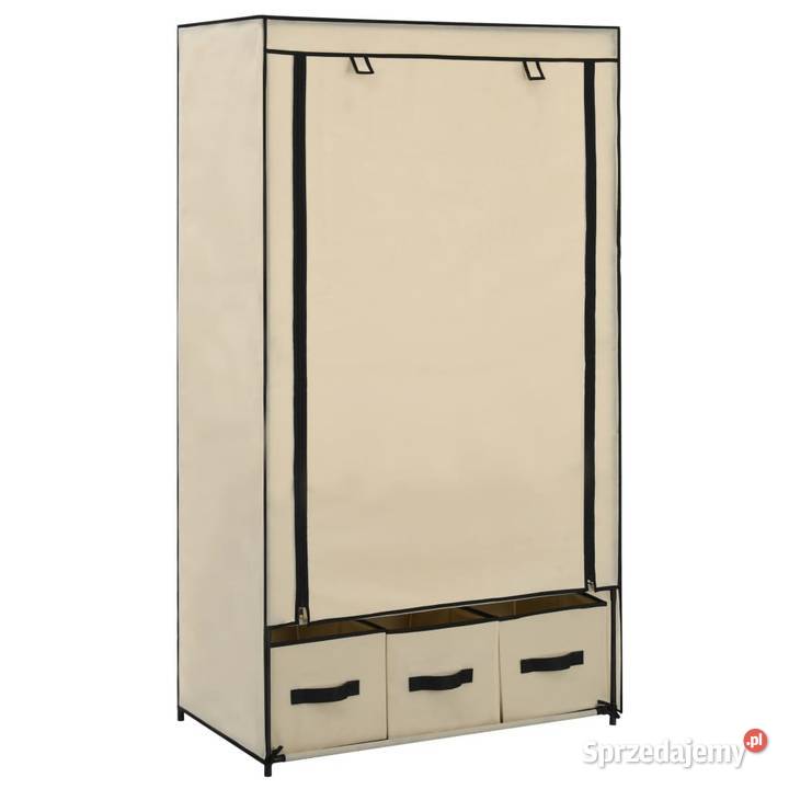 vidaXL Szafa kremowa 87 x 49 x 159 mazowieckie Warszawa