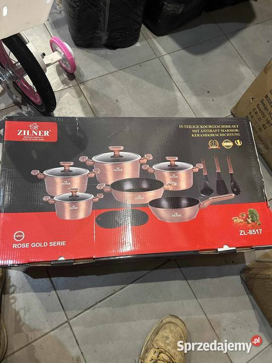 Zestaw garnków Zilner Rose Gold 15 el Kraków