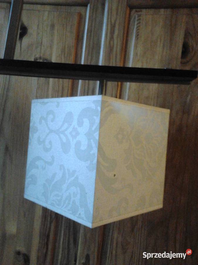 lampa z kwadratowymi kloszami klosze z materiału małopolskie Kraków