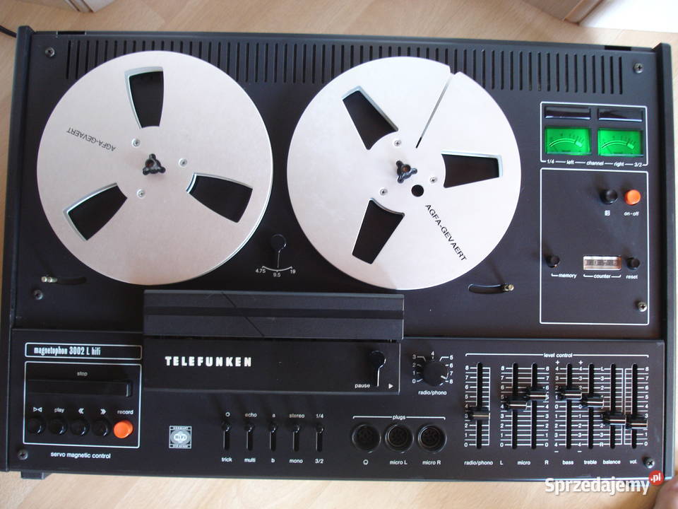 Magnetofon szpulowy TELEFUNKEN 3002L HiHi Zielona Góra sprzedam