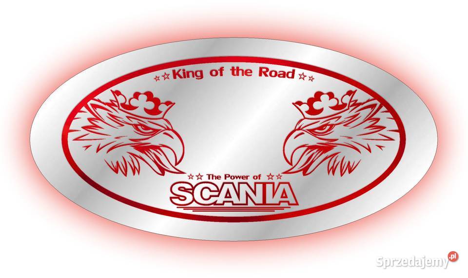 Lustro LED RENAULT 24v TIR podświetlane świecące Kobierno