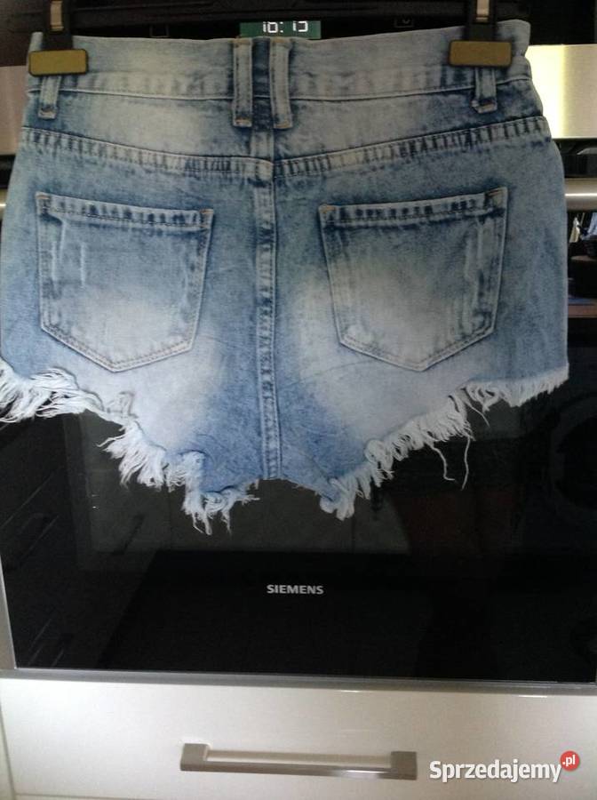 Włoskie Spodenki Jeans Damskie XS Nowa Sól