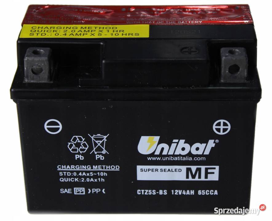 Akumulator UNIBAT 12V 4Ah 65A CTZ5SBS Części samochodowe dolnośląskie