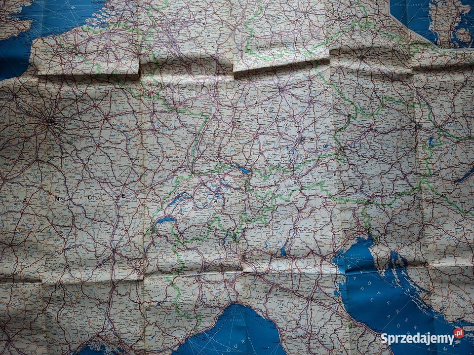 Western Europe mapa 12 000 000 Cartographia Kraków