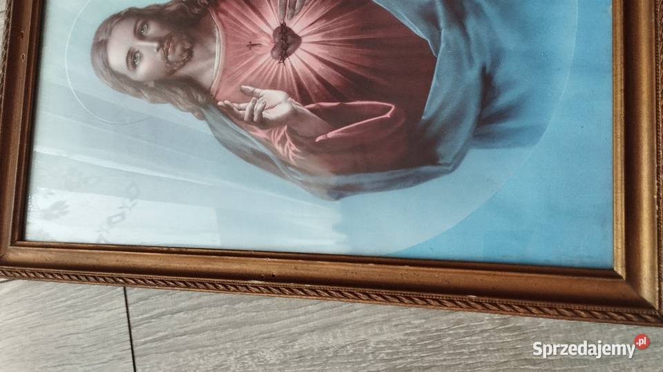 obraz najświętsze serce jezusa stary Poznań