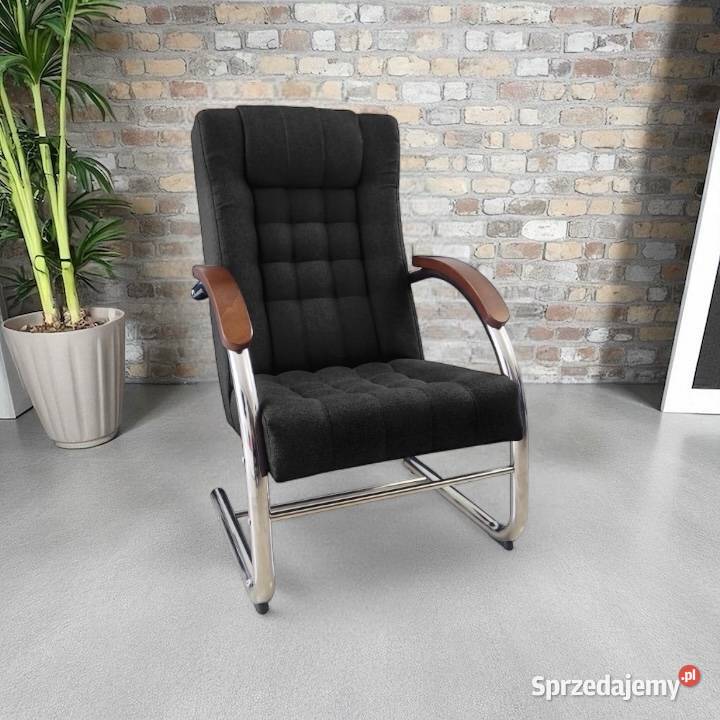 Fotel finka pikowany na metalowym stelażu różne Tarchały Małe