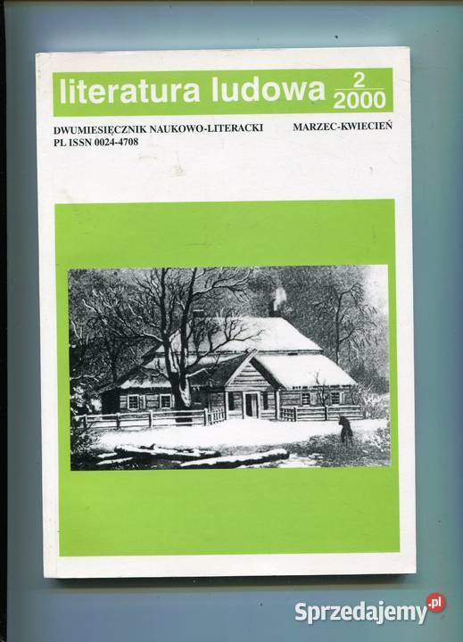Literatura ludowa Rocznik 2000 12 zachodniopomorskie Szczecin