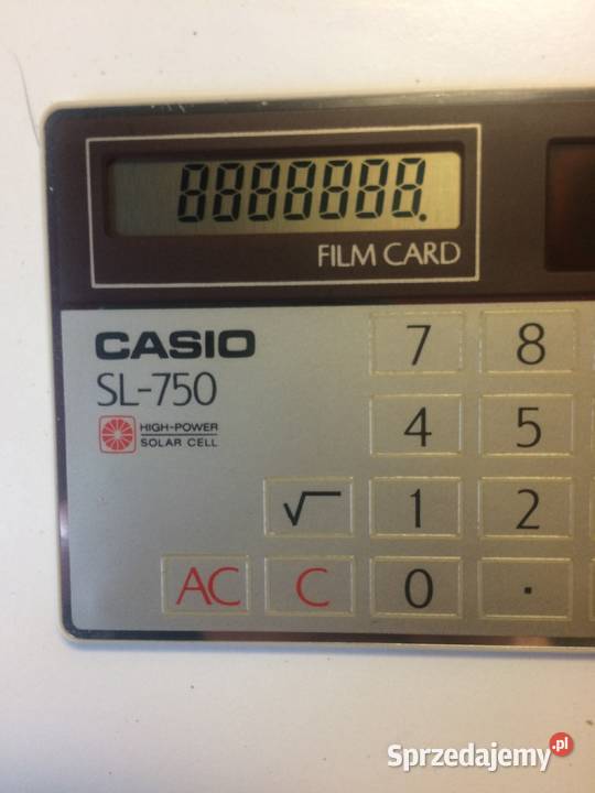 CASIO SL750 Solar kieszonkowy wym karty Warszawa sprzedam