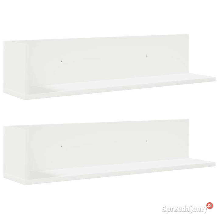 Półki ścienne 2 białe 75x165x165 WM860031 Warszawa