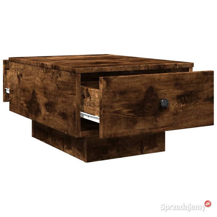 Stolik kawowy przydymiony dąb 60x45x31 WM848084 Warszawa