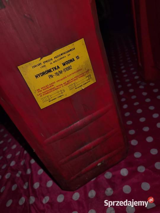 SPRAWNA Hydronetka wodna 15l z wężem gaśnica wielkopolskie Krotoszyn